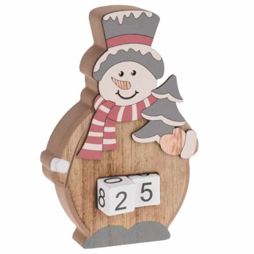 Adventkalender (16cm) in hout Happyland