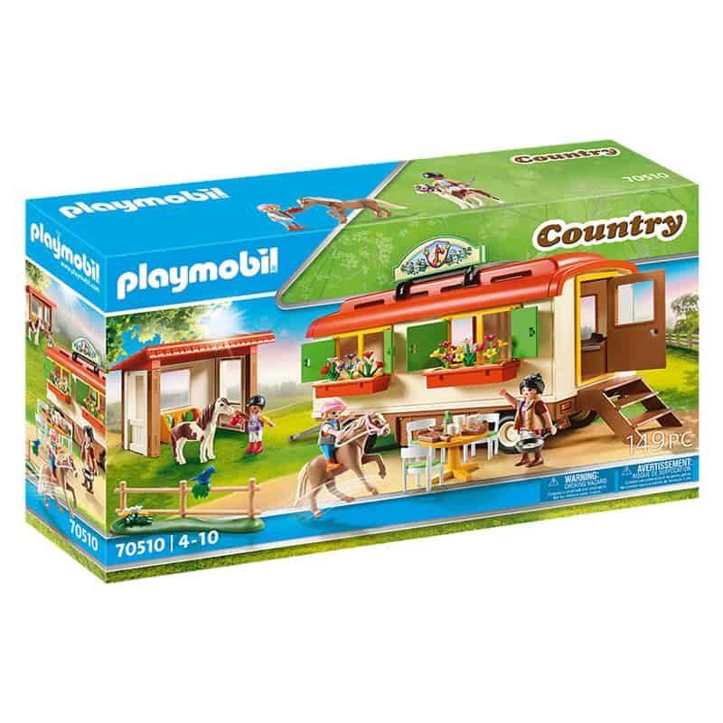 mat Gang Boodschapper Playmobil Country 70510: Ponykamp aanhanger - Happyland