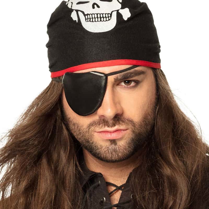 Bandana Piraat Thomas met ooglap -