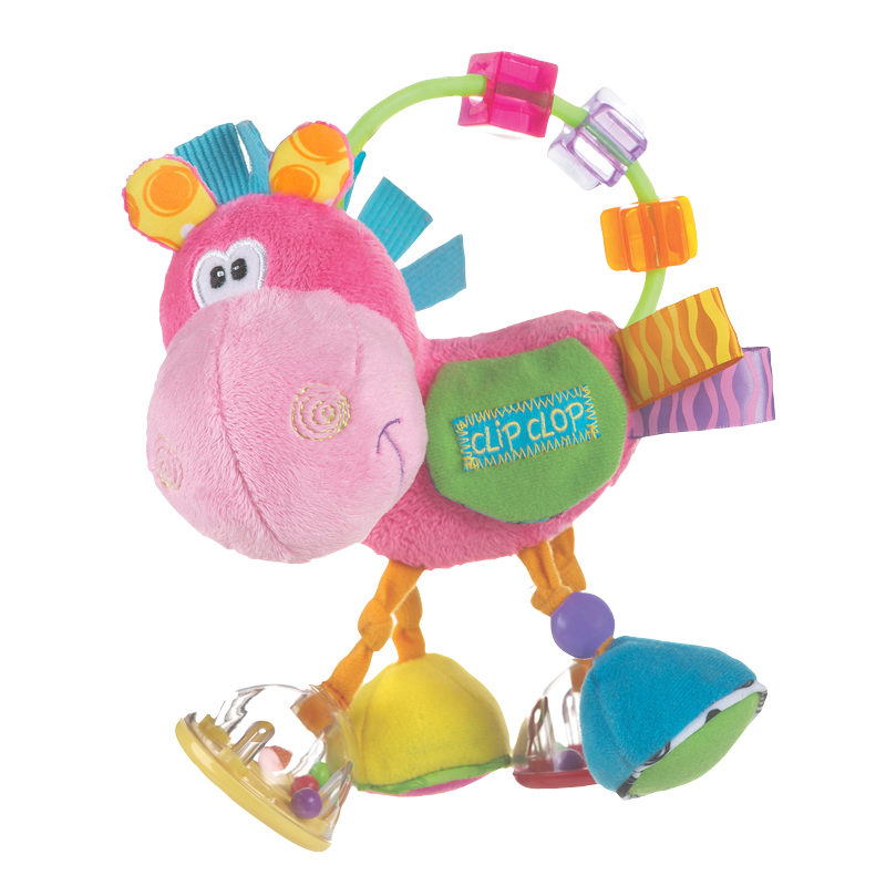 Playgro clip-clop rammelaar roze