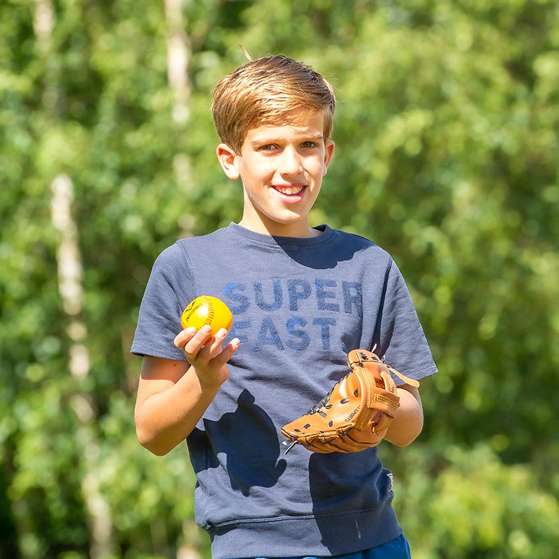 Honkbalhandschoen met bal Angel - Afbeelding 2