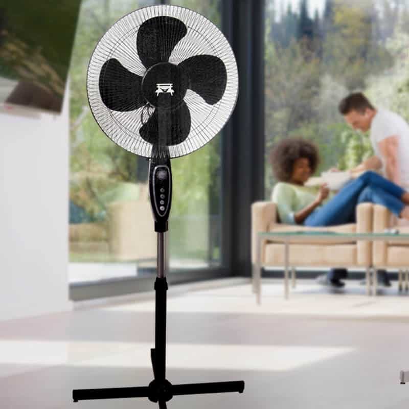 Ventilator op voet (ø40cm) zwart - Afbeelding 2