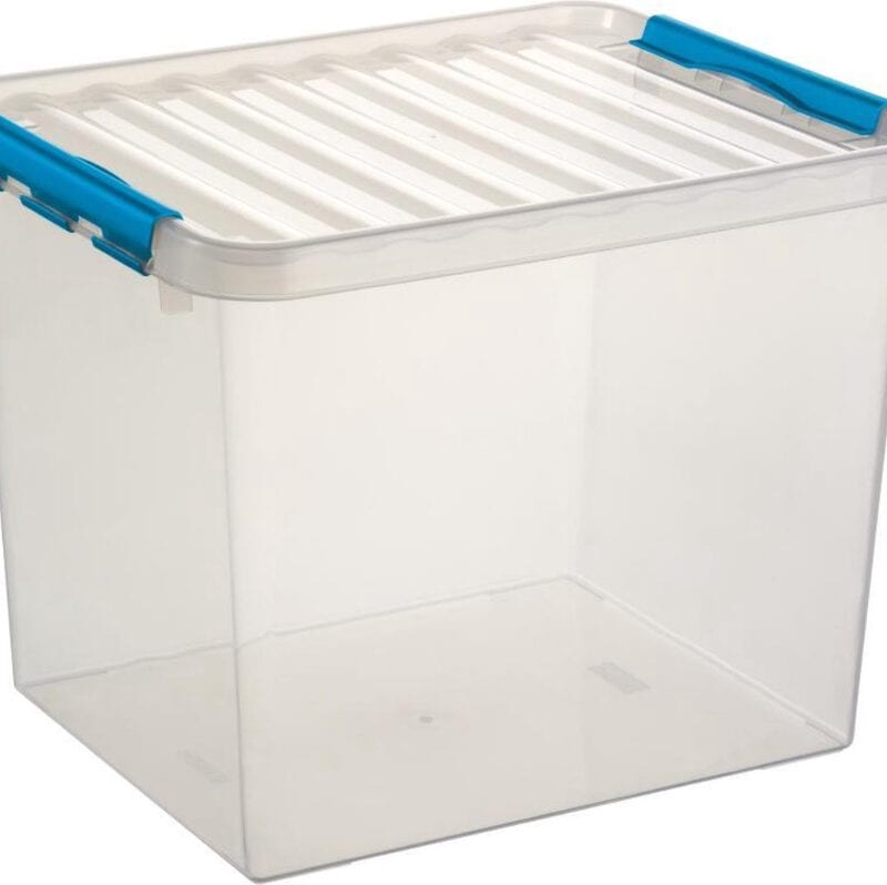 Sunw. Q-line box 52l transp/blauw